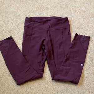 Lululemon Burgundy Leggings
